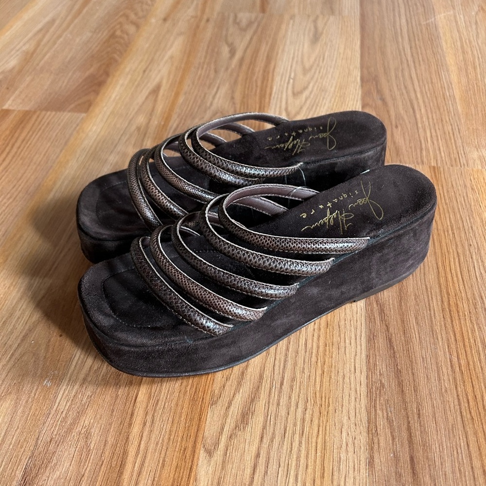 Vintage Y2K Joan Helpern Platform Sandals